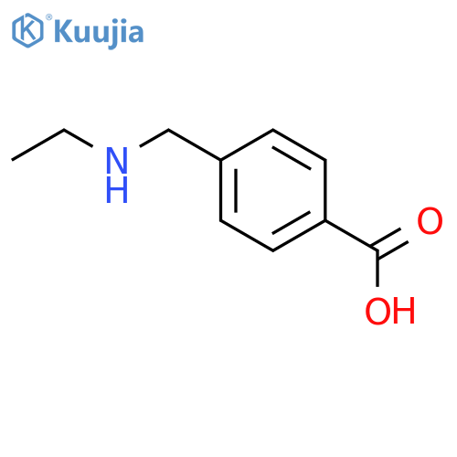4-[(ethylamino)methyl]benzoic acid structure