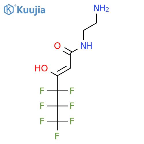 2-Hexenamide, N-(2-aminoethyl)-4,4,5,5,6,6,6-heptafluoro-3-hydroxy- structure