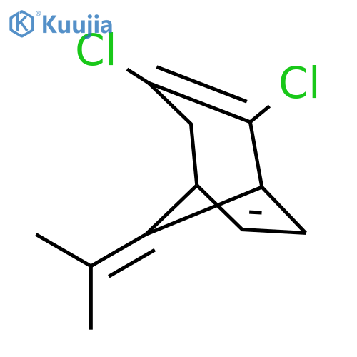 Bicyclo[3.2.1]octa-2,6-diene, 2,3-dichloro-8-(1-methylethylidene)- structure