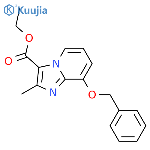 Ethyl 8-(benzyloxy)-2-methylimidazo[1,2-A]pyridine-3-carboxylate structure