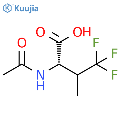 Valine, N-acetyl-4,4,4-trifluoro- structure