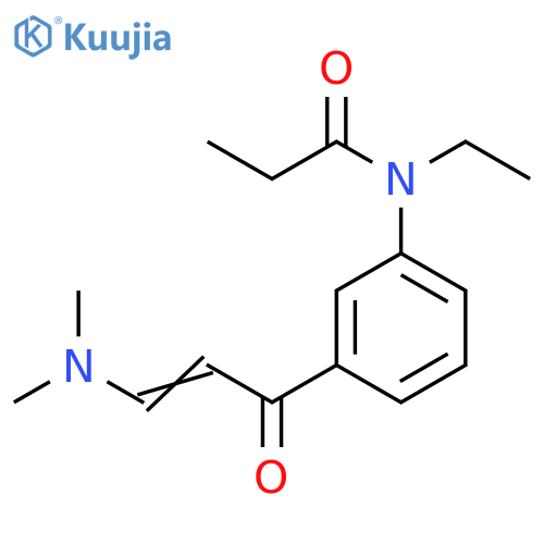 Propanamide, N-[3-[3-(dimethylamino)-1-oxo-2-propen-1-yl]phenyl]-N-ethyl- structure