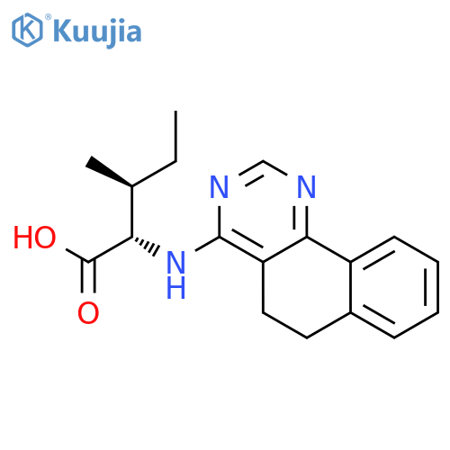 Isoleucine, N-(5,6-dihydrobenzo[h]quinazolin-4-yl)- structure