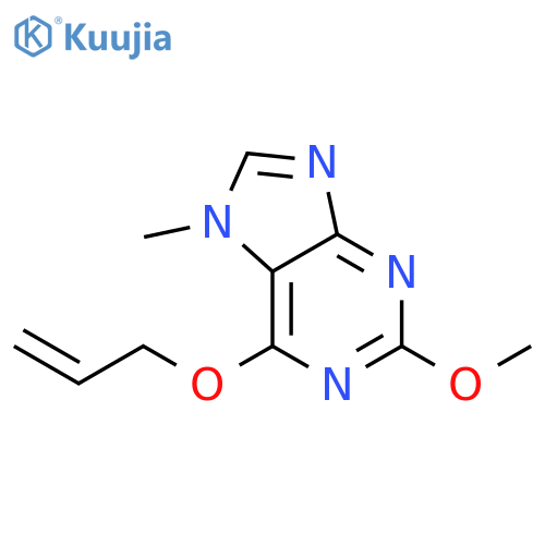 7H-Purine, 2-methoxy-7-methyl-6-(2-propenyloxy)- structure