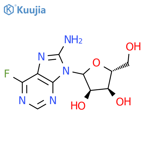 9H-Purin-8-amine,6-fluoro-9-b-D-ribofuranosyl- structure