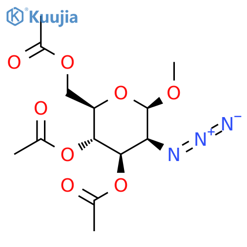 Methyl 2-azido-3,4,6-tri-O-acetyl-2-deoxy-b-D-mannopyranoside structure