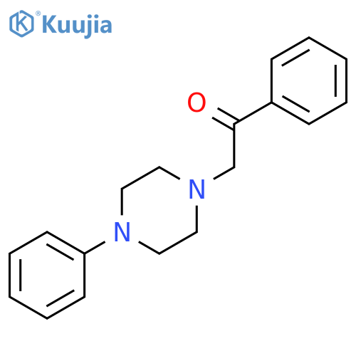 1-Phenyl-2-(4-phenylpiperazino)-1-ethanone structure