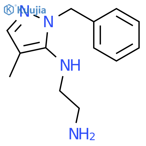 1,2-Ethanediamine, N-[4-methyl-1-(phenylmethyl)-1H-pyrazol-5-yl]- structure