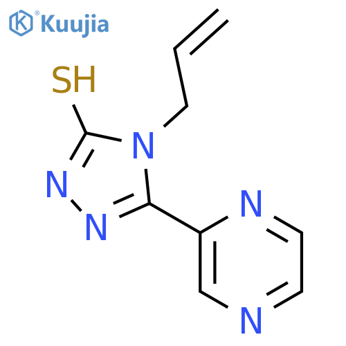 4-(prop-2-en-1-yl)-5-(pyrazin-2-yl)-4H-1,2,4-triazole-3-thiol structure