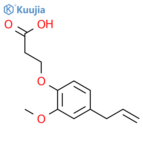 3-(4-Allyl-2-methoxyphenoxy)propanoic acid structure