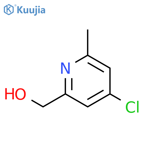 (4-chloro-6-methylpyridin-2-yl)methanol structure