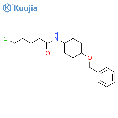trans-5-Chloro-N-4-(phenylmethoxy)cyclohexylpentanamide structure