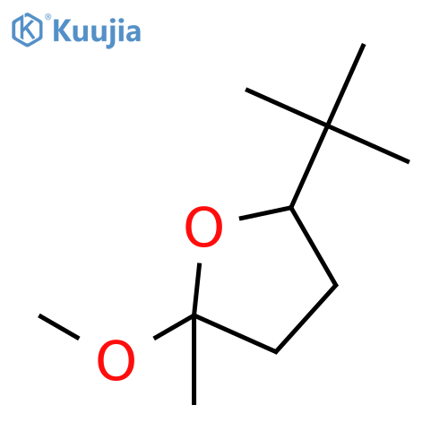 Furan, 5-(1,1-dimethylethyl)tetrahydro-2-methoxy-2-methyl- structure