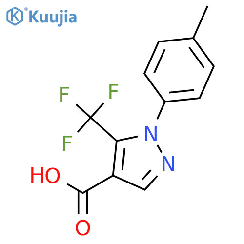 1-(4-Methylphenyl)-5-(trifluoromethyl)-1H-pyrazole-4-carboxylic Acid structure