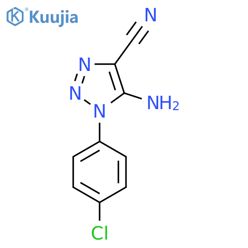 5-amino-1-(4-chlorophenyl)-1H-1,2,3-triazole-4-carbonitrile structure