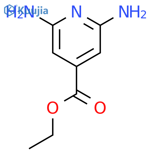 Ethyl 2,6-diaminoisonicotinate structure
