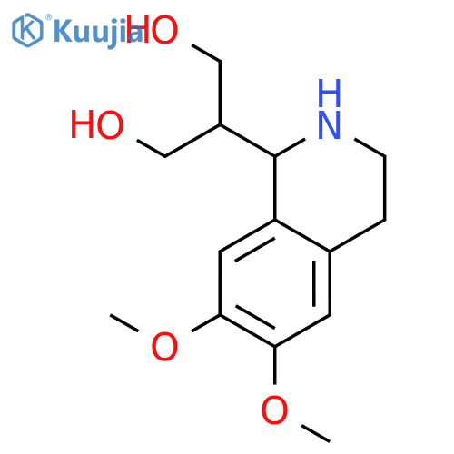 2-(6,7-Dimethoxy-1,2,3,4-tetrahydro-isoquinolin-1-yl)-propane-1,3-diol structure