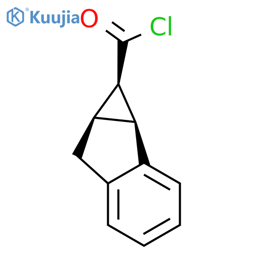 Cycloprop[a]indene-1-carbonylchloride, 1,1a,6,6a-tetrahydro-, (1a,1ab,6ab)- (9CI) structure
