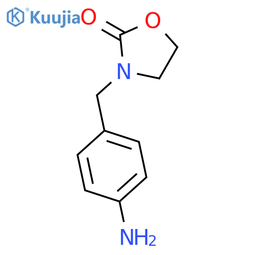 3-(4-aminophenyl)methyl-1,3-oxazolidin-2-one structure