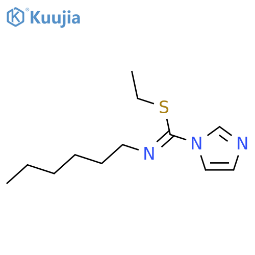 1H-Imidazole-1-carboximidothioic acid, N-hexyl-, ethyl ester structure