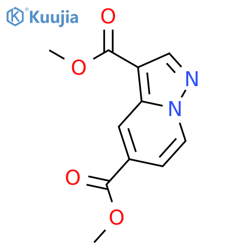 Dimethyl pyrazolo[1,5-a]pyridine-3,5-dicarboxylate structure