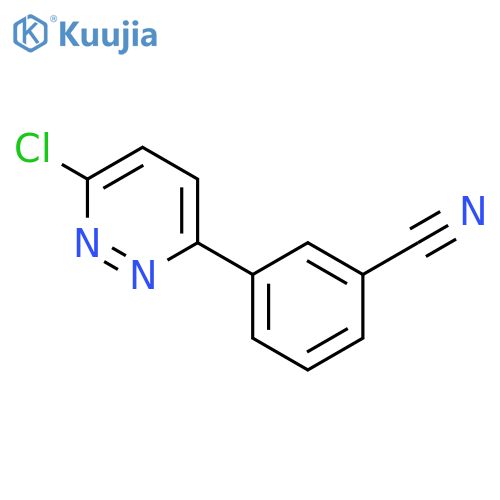 3-(6-chloropyridazin-3-yl)benzonitrile structure