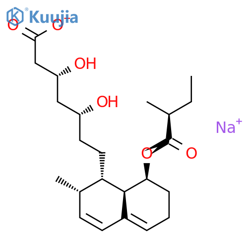 Mevastatin Hydroxy Acid Sodium Salt structure