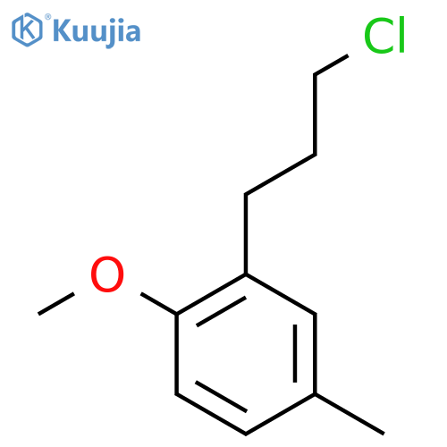 2-(3-Chloropropyl)-4-methylanisole structure